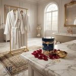 Gift Box Kit Khenmu MA'at Harmony  | Sage Oil Spray Sovereignty Prime | Roasted Oats Body Soak Scrub | Egyptian Roses