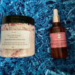 Queen Palace Serum | Pink Crystals | Arsa Sea Salt Scrub | Gift Box Kit