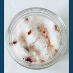 Milhi Oasis | Queen Royal Grounding Sea Salt Ritual | Himalayan| Marula Oil | REIKI Black Obsidian Mediterranean | Egyptian Rose Petals |