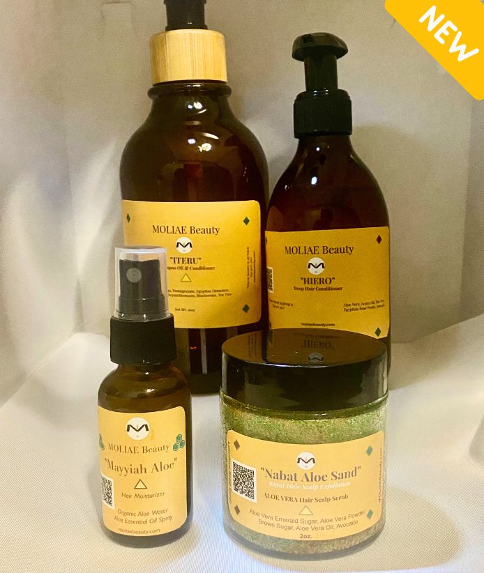 ULTIMATE ITERU Shampoo Oil Set | Nabat ALOE Sand Hair Scalp Scrub | Shampoo Cleanse | HIERO Deep Conditioner| MAYYIAH Aloe Moisturizer | ALOE Sugar