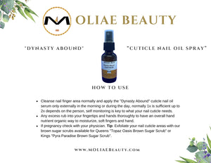 Dynasty Abound | Nail Cuticle Oil Spray | Orange Blossom | Frankincense | Lemon