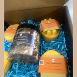 Gift Box Kit MA'at ATEN King | Harmony Oats | PRIME Turmeric Oil Soaps | Bergamot | Massage Bar