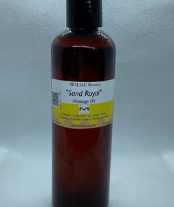 ⭐"Sand Royal" Massage Oil - Collagen Hyaluronic Acid, Lavender, Geranium, Egyptian Roses