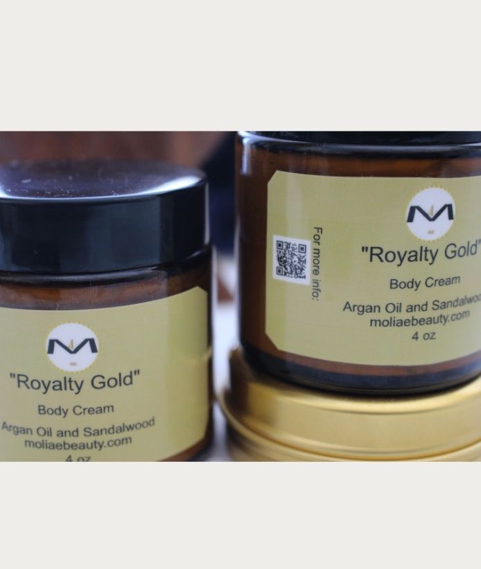 Sandalwood Body Cream | Royalty Gold Body Cream | MOLIAE Beauty