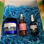 ⭐ Blue Nile Body Cream | Queen Palace Serum | Pink Crystals | Blue Nile Breeze Oil | Gift Box Kit